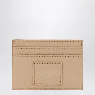 Marc Jacobs Camel Full-grain Leather Cardholder In Brown