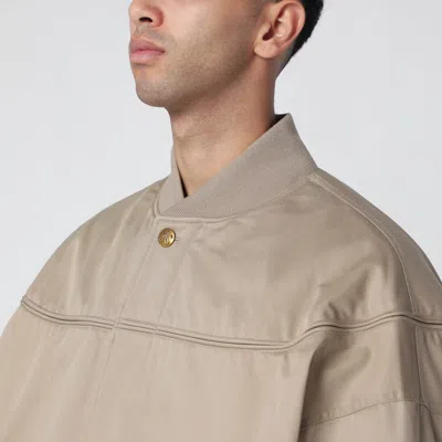 Willy Chavarria Gas Station Beige Cotton-blend Bomber Jacket In Neutral