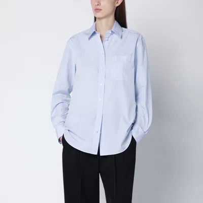 The Row Light Blue Cotton Shirt In Blue