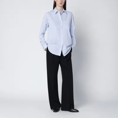 The Row Light Blue Cotton Shirt In Blue