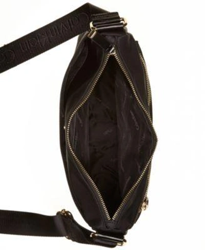 Shop Calvin Klein Belfast Large Crossbody In Black Gold