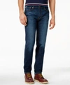 Tommy Hilfiger Bleecker Slim Fit Faded Jeans In Dark Bright
