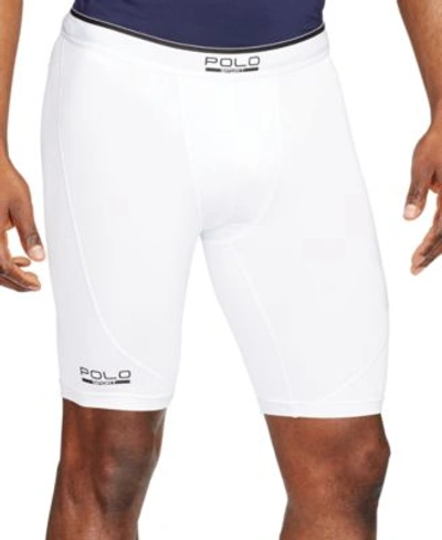 Polo Ralph Lauren Polo Sport Men&#039;s Compression Shorts In Pure White