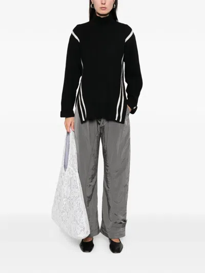 Iceberg Turtleneck Sweater In Black