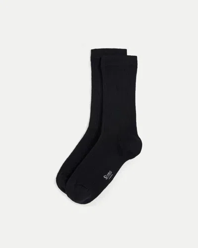 Veronica Beard Cashmere-blend Crew Socks In Black
