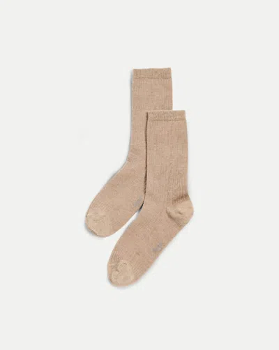 Veronica Beard Cashmere-blend Crew Socks In Sand