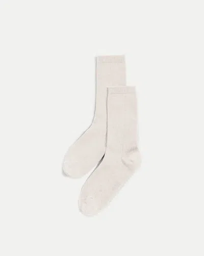Veronica Beard Cashmere-blend Crew Socks In White