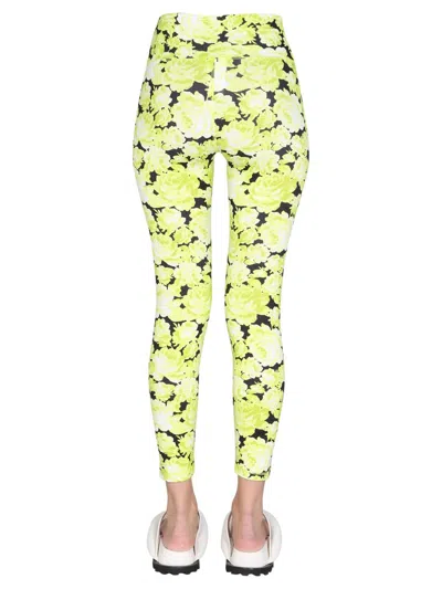 Msgm "active" Leggings In Green