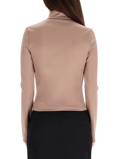 Courrèges "biker" Jacket In Brown