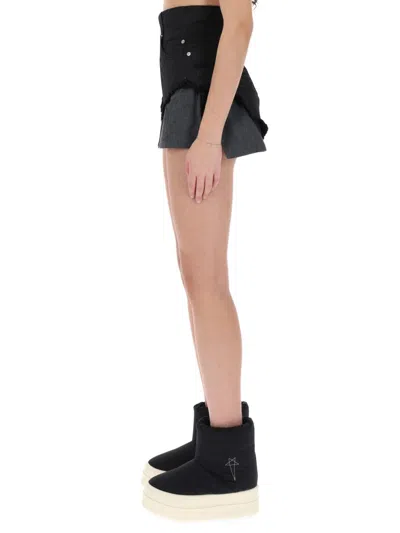 Rick Owens X Drkshdw "dirt Cutoff" Shorts In Black