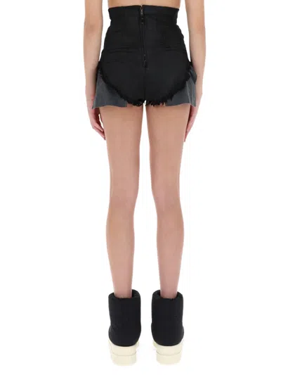 Rick Owens X Drkshdw "dirt Cutoff" Shorts In Black