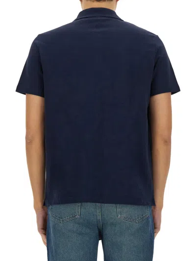 Apc A.p.c. Blue T-shirts & Vests - T-shirts Men In Blue