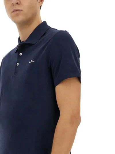 Apc A.p.c. Blue T-shirts & Vests - T-shirts Men In Blue