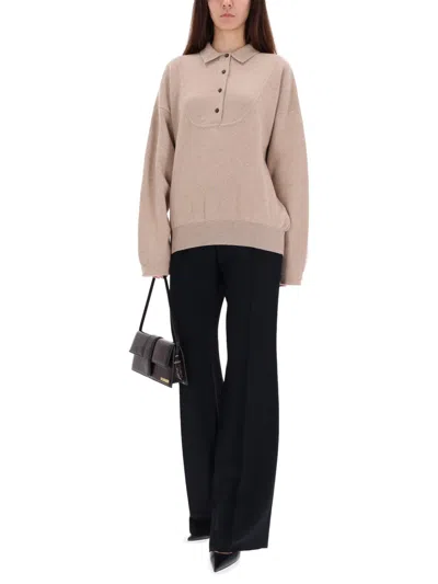 Jacquemus "vareuse Balloon" Sweater In Neutral