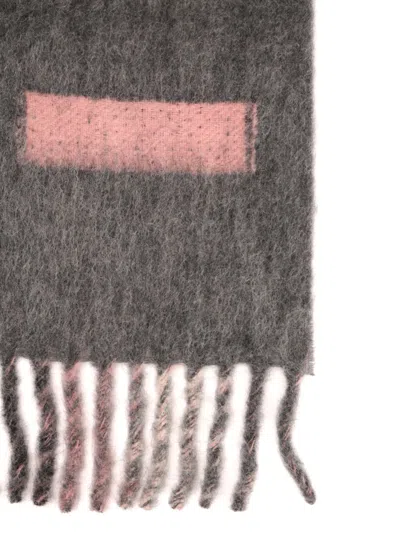 Marni Alpaca And Mohair Scarf Scarves And Foulards Multicolor In Gray