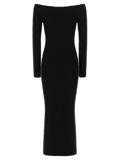 Max Mara Arnes 1234 Sheath Dress In Wool And Cachemire In Black