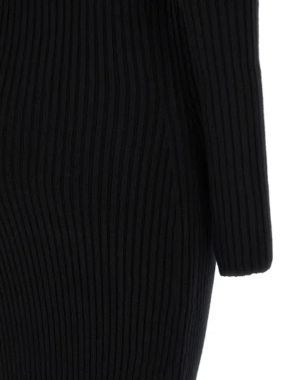 Max Mara Arnes 1234 Sheath Dress In Wool And Cachemire In Black