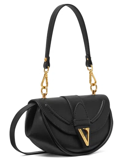 Versace Virtus Small Shoulder Bag In Black