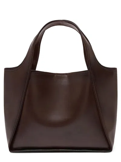 Stella Mccartney Bag With Shoulder Strap And Logo In Brown