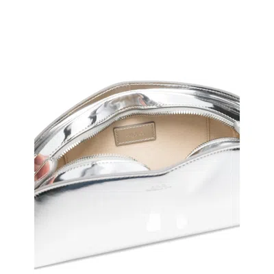 Apc Demi-lune Zip Shoulder Bag In White