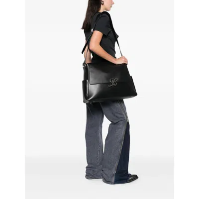 Luar Cam Logo Shoulder Bag In Black