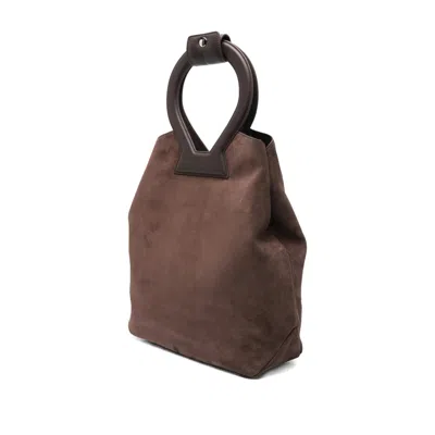 Luar Brooke Round-handle Tote Bag In Brown