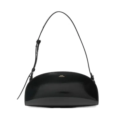 Apc A.p.c. 'demi-lune' Shoulder Bag In Black