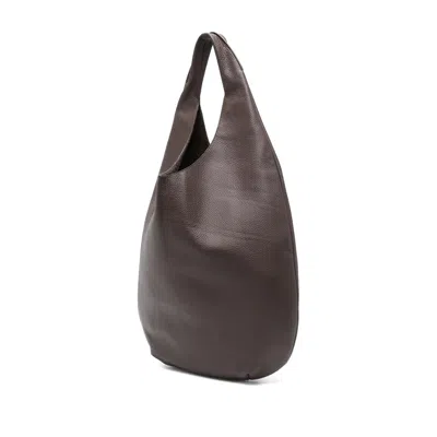 Apc A.p.c. Le Neige Shopper Bag - Leather - Brown In Purple
