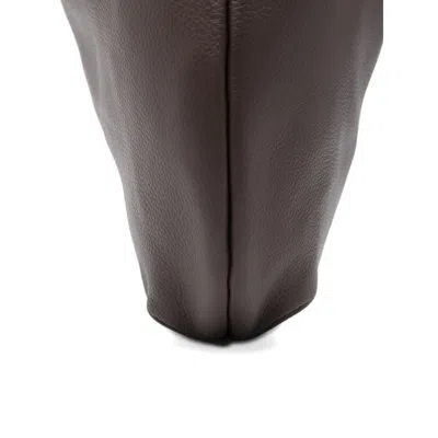 Apc A.p.c. Le Neige Shopper Bag - Leather - Brown In Purple