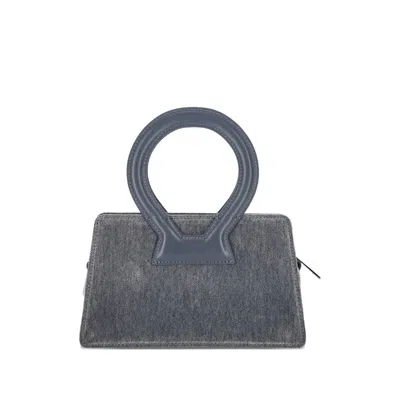 Luar Enzyme Round-handle Logo Tote Bag In Burgundy