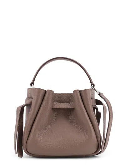 Tory Burch Romy Mini Leather Crossbody Bag In Purple