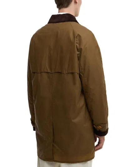 Barbour Ba X Br Wax Trench Coat Wax Clothing In Multi