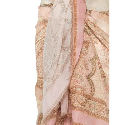 Zimmermann Printed Cotton Pareo In Multi