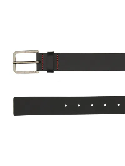 Hugo Boss Belt With Logo In Black
