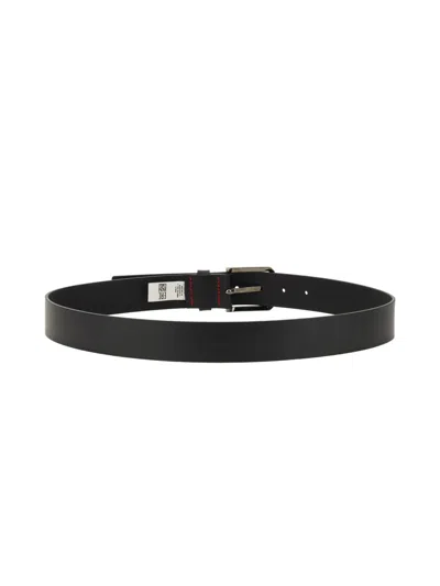 Hugo Boss Belt With Logo In Black