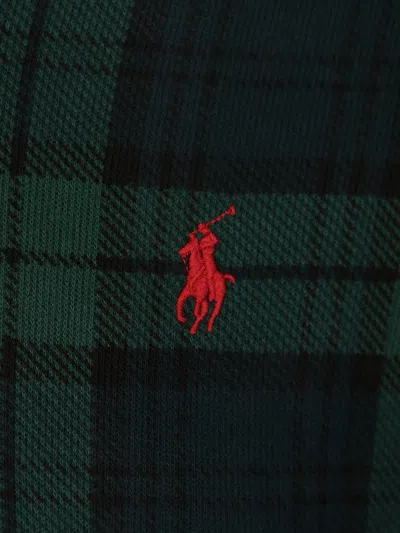 Polo Ralph Lauren Black Watch Cotton Polo Shirt Sweatshirts Green In Multi