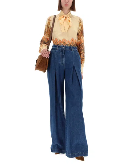 Etro Long Sleeve Shirt In Multi