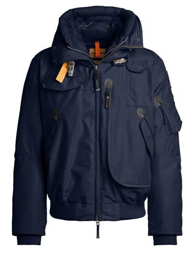 Parajumpers Hooded Bomber Jacket In Blue