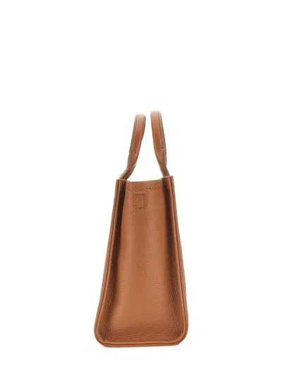 Marc Jacobs The Leather Medium Tote Bag In Brown