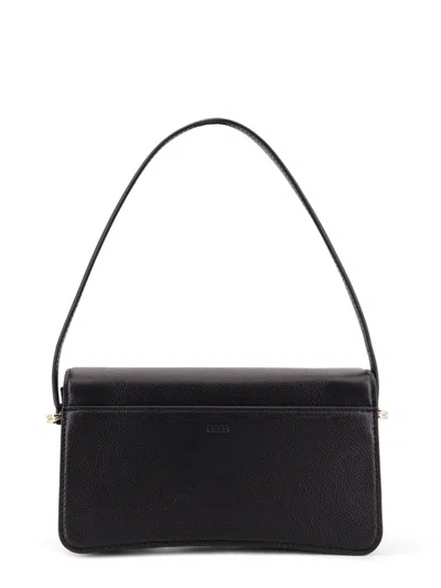 Hugo Boss Boss Women Boss Beyond Leather Shoulder Bag In Black