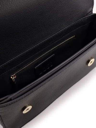 Hugo Boss Boss Women Boss Beyond Leather Shoulder Bag In Black
