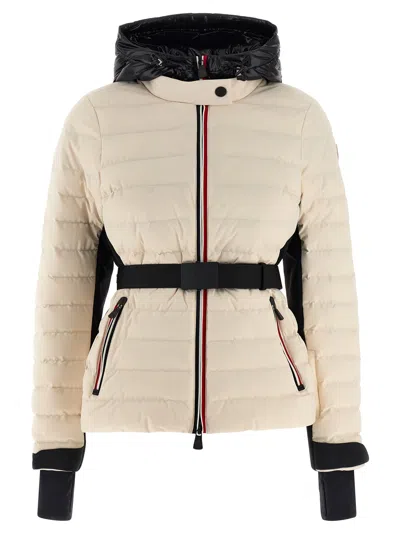 Moncler Bruche Puffer Jackets Beige In Black