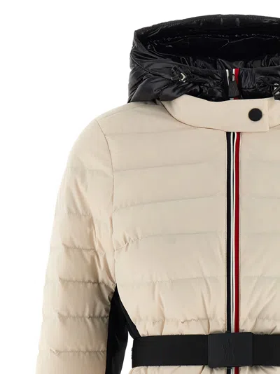 Moncler Bruche Puffer Jackets Beige In Black