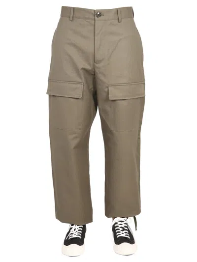 Kenzo Men Cargo Pants In Green