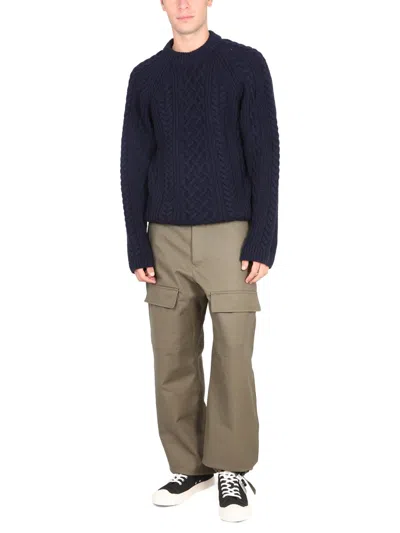 Kenzo Men Cargo Pants In Green