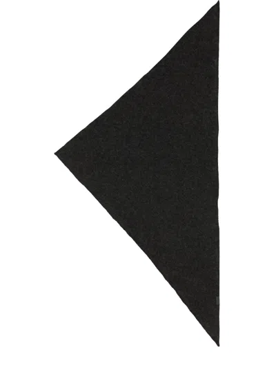 Brunello Cucinelli Cashmere Scarf With Necklace In Brown