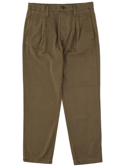 C.p. Company Tailored Trousers With Pockets And Pleats In Brown