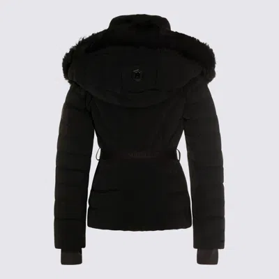 Mackage Quilted Down Jacket Belted Waist In Black