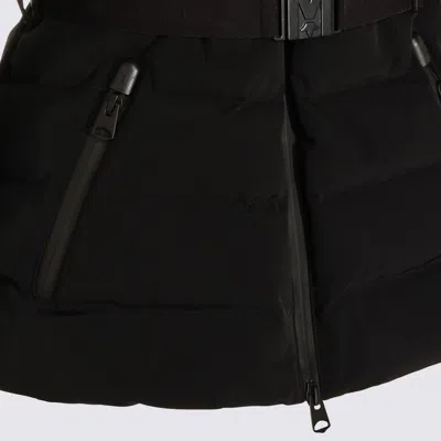 Mackage Quilted Down Jacket Belted Waist In Black