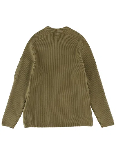C.p. Company C. P. Company Cotton Sweater In Green